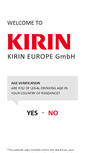 Mobile Screenshot of kirineurope.com